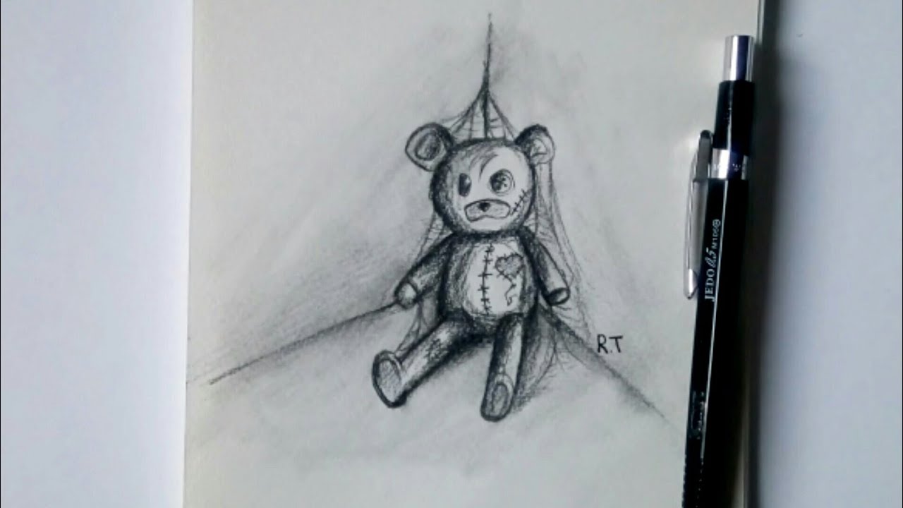 رسم سهل| رسم تعبيري من سلسله الرسوم التعبيرية |Expressive drawing... 💔