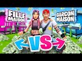 FILLE vs GARCON Millionaire CHALLENGE sur FORTNITE