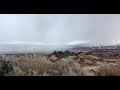 Spring Snow Showers over Downtown Reno