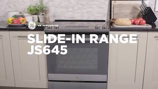 GE Slide In Front Control Electric Range (Model JS645)