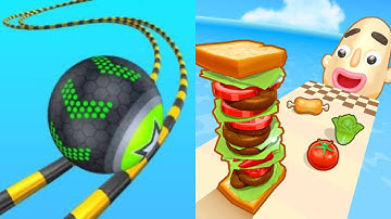 Going Balls vs Sandwich Runner - All Level Gameplay Android,iOS,walkthrough- NEW SPEED RUN GAMEPLAY