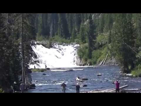 Yellowstone National Park, Wyoming South Entrance Falls ...