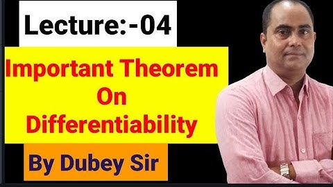 Imp Theorem on Differentiability #differentiability #csirnetmath #iitjam #dkmathtutorial #dubeysir