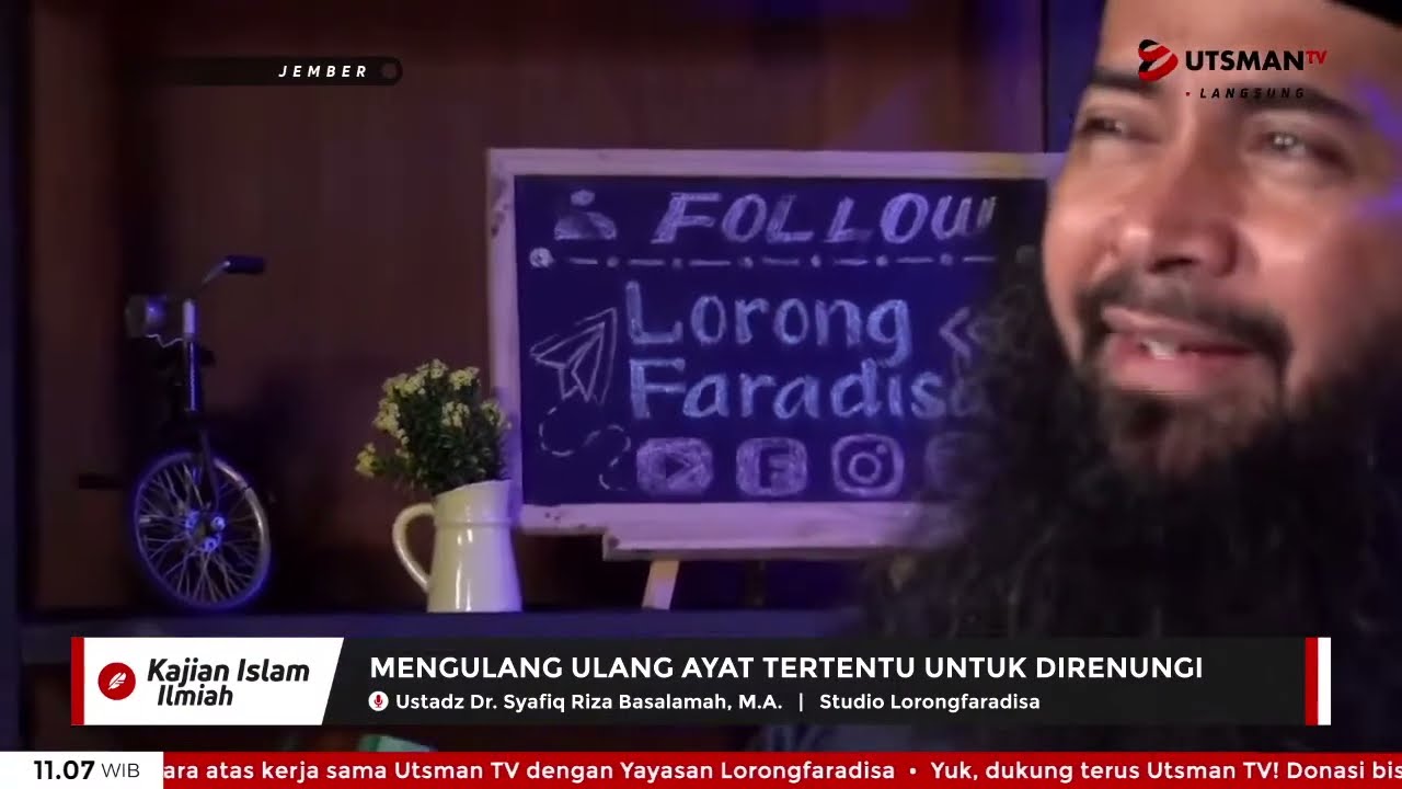 LIVE Mengulang-Ulang Ayat Tertentu untuk Direnungi - Ust. Dr. Syafiq Riza Basalamah, M.A.