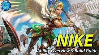 New SMITE God NIKE Ability Overview and Build Guide! SHE'S INVINCIBLE! (Patch 3.23)
