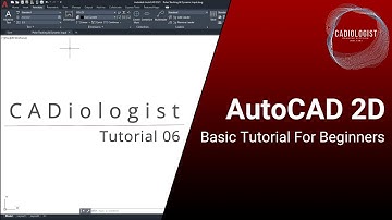 AutoCAD 2D Basic Tutorial For Beginners: Part 6 of 20