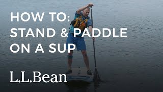 How to Stand & Paddle on a SUP | L.L.Bean