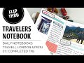 Travelers Notebook | Travel | Completed TN Flip Thru