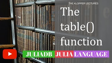 Julia Language Database JuliaDB