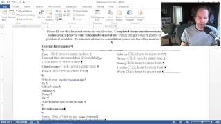 How to REALLY use Microsoft Office - Creating Forms in Word