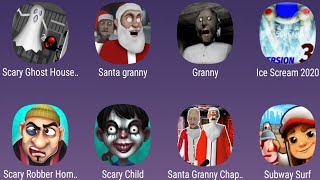 Scary Ghost House,Santa Granny,Granny,Ice Scream,Scary Robber,Scary Child,Santa Granny,Subway Surf screenshot 4