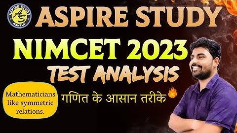 NIMCET 2023 Test Series Analysis by Shortcuts and Tricks - Manthan 9