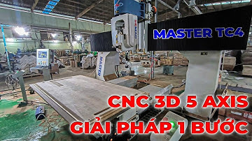 Máy CNC Trung Tâm 3D 5 Axis 2 Bàn Làm Việc MASTER TC 4