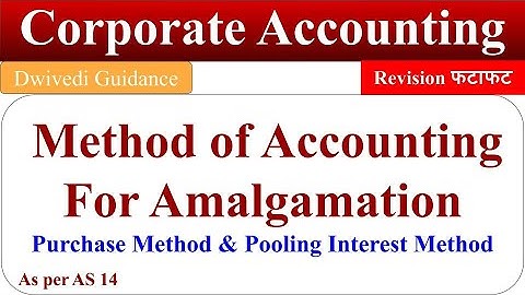 Method of accounting for amalgamation, Purchased method of amalgamation, Pooling interest method