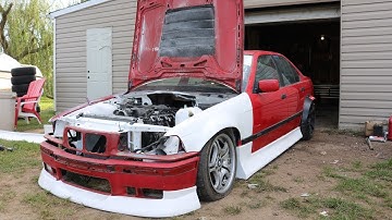 The V8 E36 Looking Better Than Ever!!! Bash Bar Install