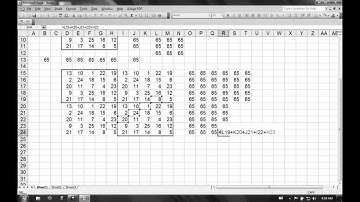 Using Magic Squares to learn adding in groups in MS Excel