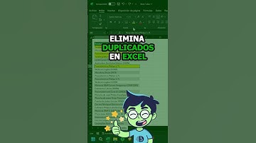Filtra duplicados en Excel con un clic #Excel #DataTips #Shorts