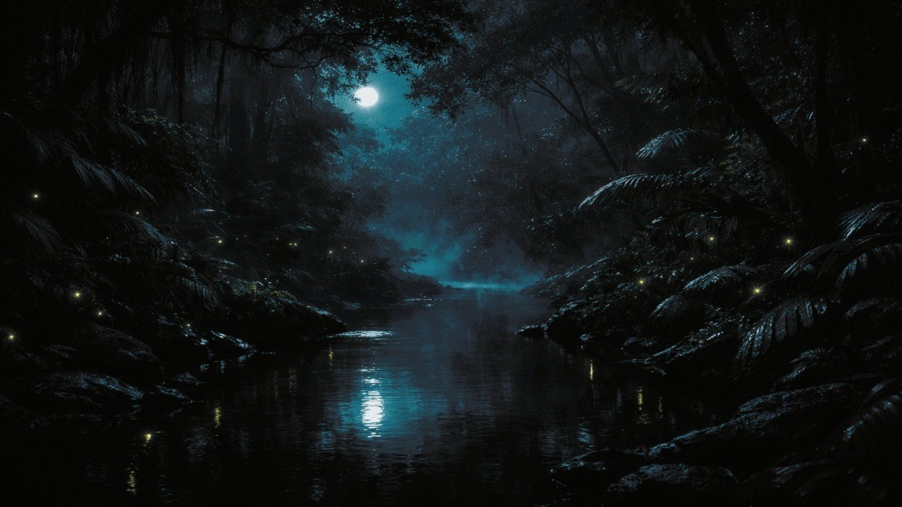 Jungle Sounds Late Night Ambience | Nature Sounds for Sleep, Focus & Relax | 10 Hours