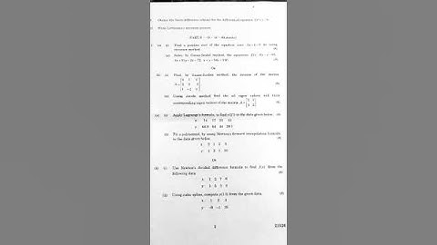 numerical methods/anna University question bank |priyaa math world channel