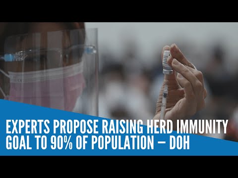 Experts propose raising herd immunity goal to 90% of population — DOH