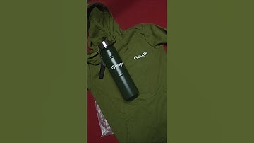 Google Swag Unboxing: Hoodie + Water Bottle 🎉😍 #shorts #short #viralvideo #viralshorts #google