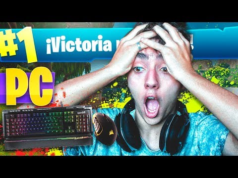 MI PRIMERA VICTORIA EN PC en FORTNITE: Battle Royale!! - Agustin51