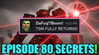 SKIBIDI TOILET 80 HUGE UPDATES FROM THE CREATOR!