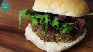Spicy Vegan Bean Burger Recipe!
