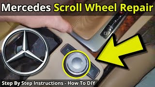 Mercedes W204 C Class - Scrolling Knob Comand Wheel Repair - How To DIY Fix