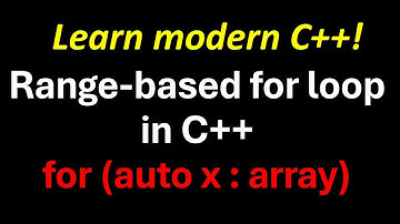 For auto loop in C++ : Range-based for loops in C++