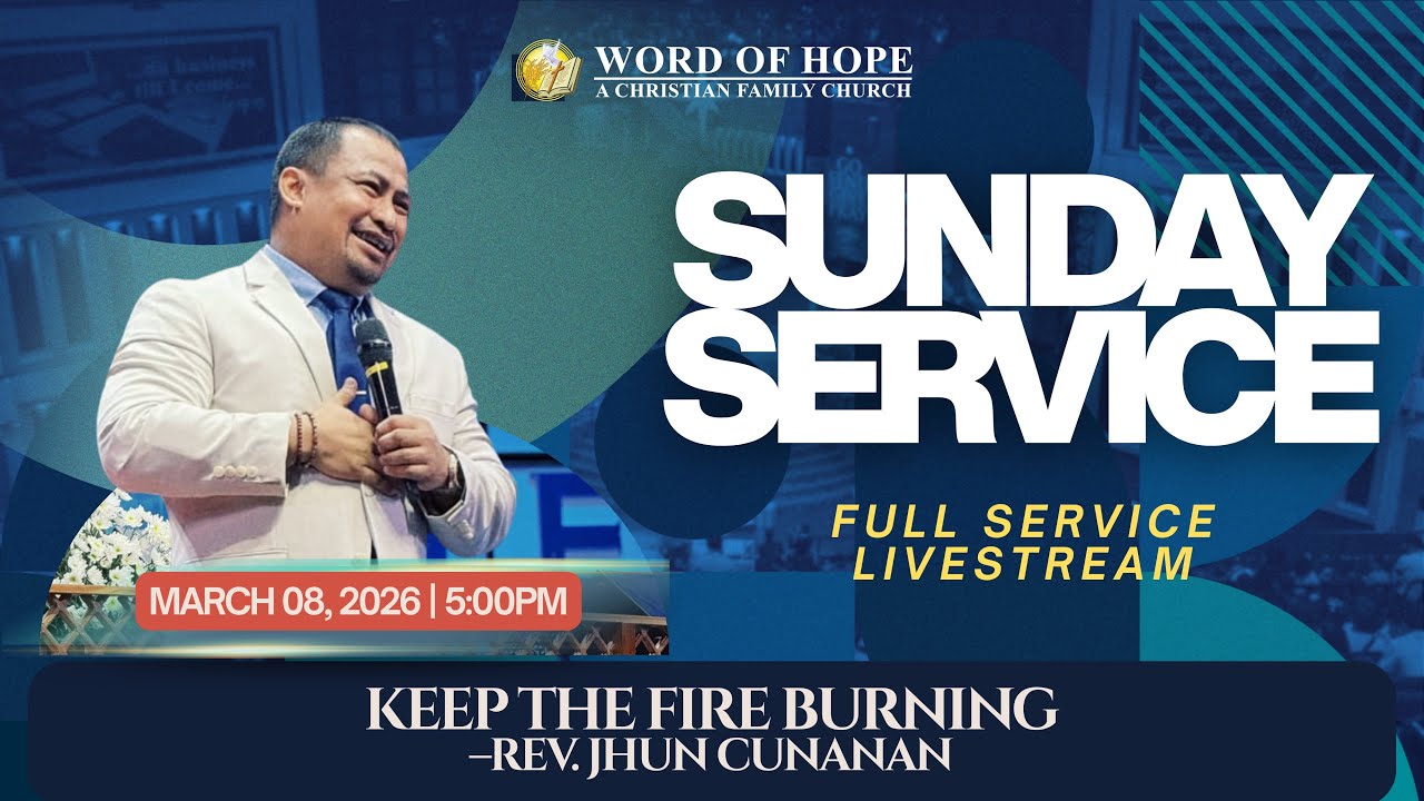 𝟓:𝟎𝟎𝐏𝐌 𝐒𝐔𝐍𝐃𝐀𝐘 𝐒𝐄𝐑𝐕𝐈𝐂𝐄 (𝟎𝟑/𝟎𝟖/𝟐𝟎𝟐𝟔)