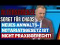 Notar-Reform eskaliert im Bundestag: AfD zerlegt Regierungsentwurf | Altersgrenze &amp; Bürokratie