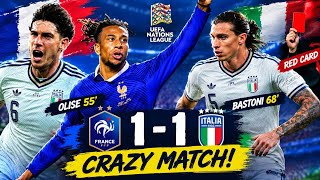 France vs Italy Ends 1-1! Olise Scores, Bastoni Responds 🔥 | Nations League