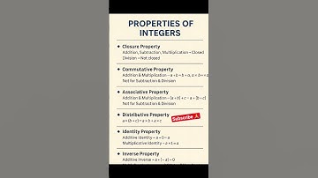 👏♥️ properties of integers  / Integers properties #trending #ytshorts #viral #exam #viralshorts
