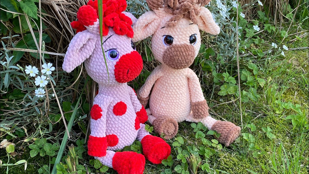 gehäkelte Giraffe ,,Frida,, Teil3
