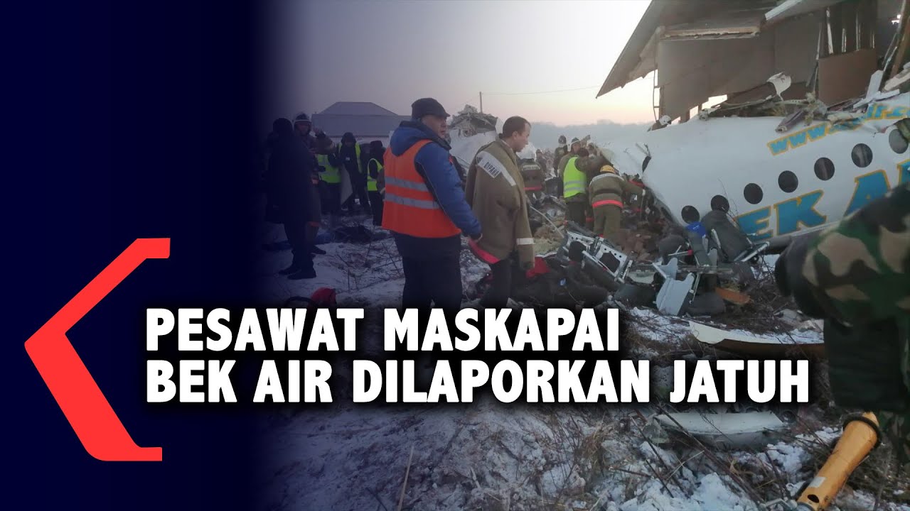 Pesawat Maskapai Bek Air Dilaporkan Jatuh - YouTube