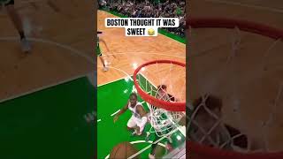Embiid SWATS Jaylen Brown off the Glass #nbaplayoffs #nba #joelembiid #philadelphia