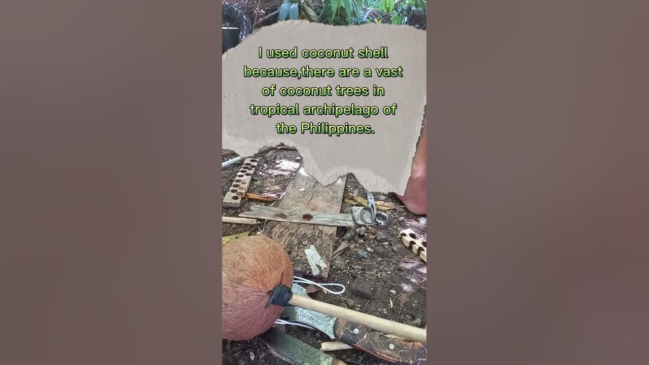 Pump Drill Fire Making, Using Coconut Shell As a Flywheel. YouTube