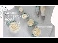 Best Buttercream Rose piping tutorial for beginners, Learn how to make Rose, Rosebuds and Leaves