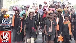 Ayyappa Swamula Maha Padayatra Continues For 35th Day | Secunderaba...