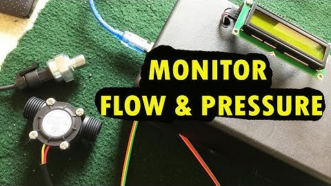 MONITOR WATER FLOW DAN WATER PRESSURE / ALIRAN AIR DAN TEKANAN AIR