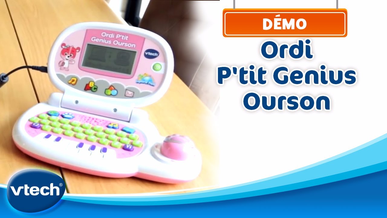 Vtech - Jeu électronique - Ordinateur ptit génius ourson bleu