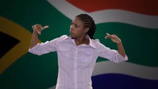 South African Sign Language lyrical anthem