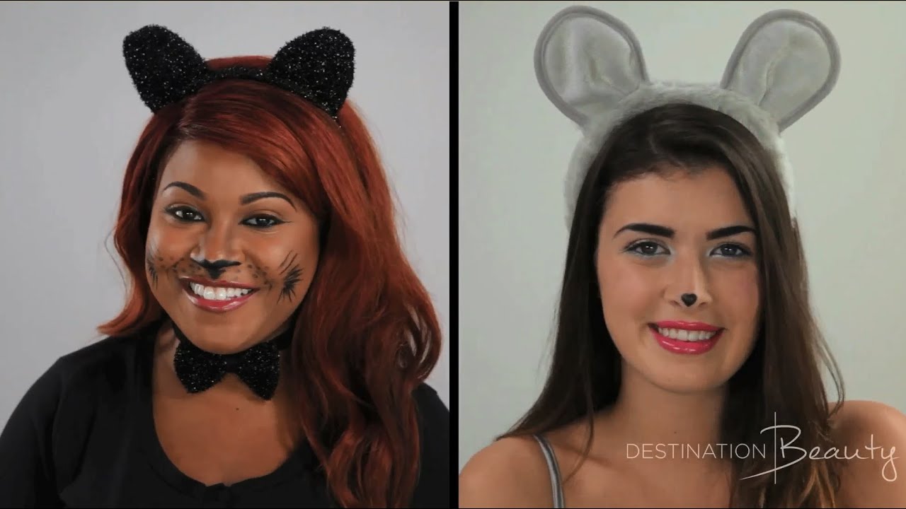 Cat And Mouse Halloween Makeup Tutorial With NitraaB HelloKatyXO