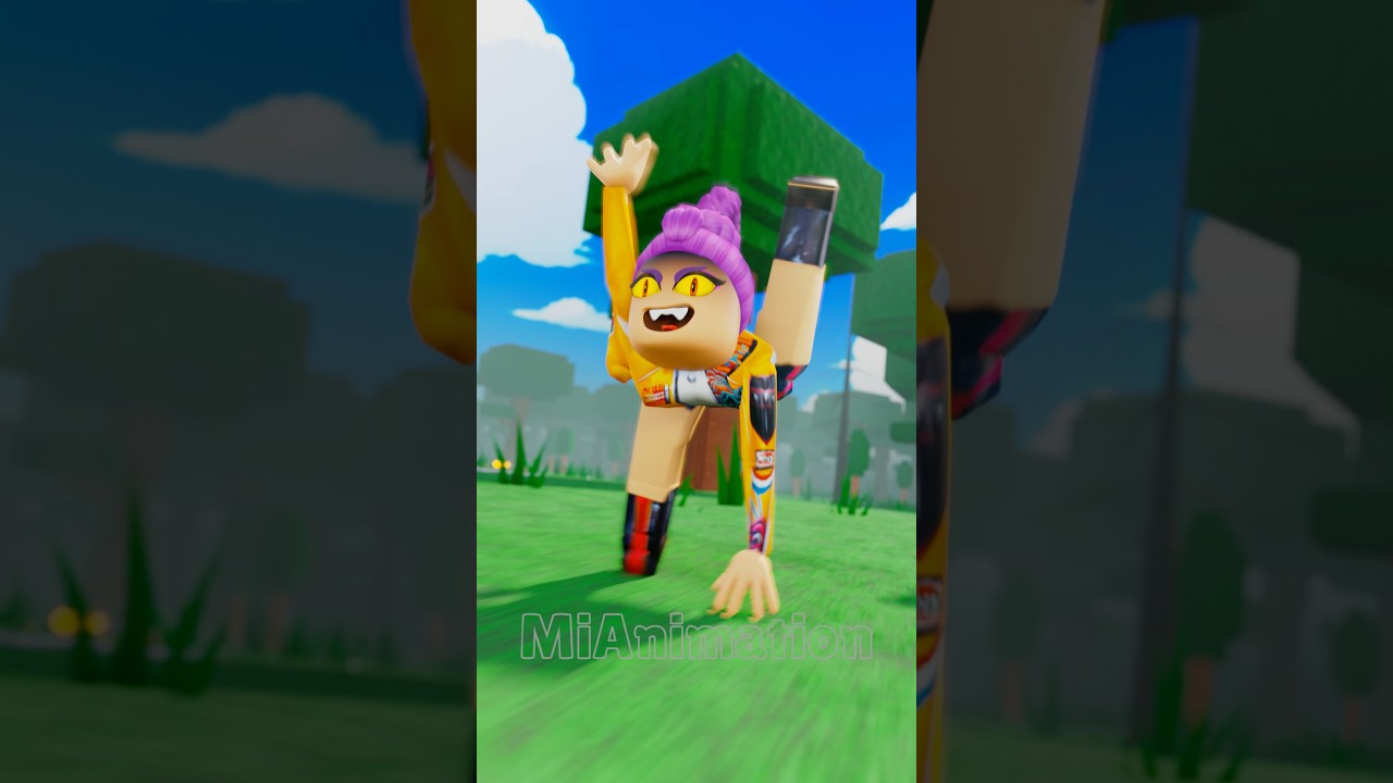 Rumi was Scared Than Wolf 😂 Roblox Funny Meme #roblox #funny #shorts