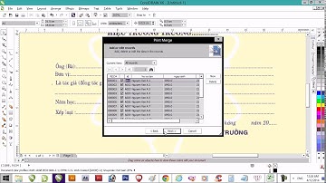 Make mail merge with CorelDraw X6