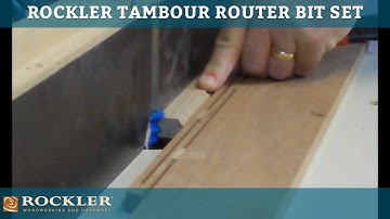 Rockler Tambour Router Bit Set
