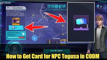 How to Get Card for NPC Togusa in CODM 2022 | Togusa