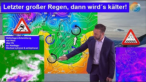 Letzter großer Regen im Norden, dann wird´s kälter mit Vb-Schnee und Nordlage im Verlauf des Januars