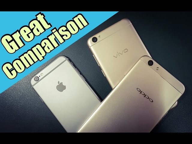 Oppo F1s vs Vivo Y55L vs iPhone 6 | Great Massive Comparison